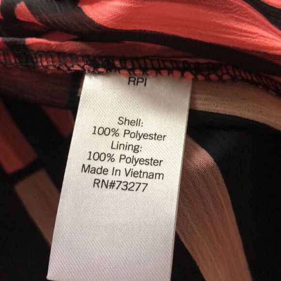 Apt.9 Sleeveless Multicolor Sheer Ruffle Dress/Swimsuit Coverup Size Medium - Picture 10 of 10